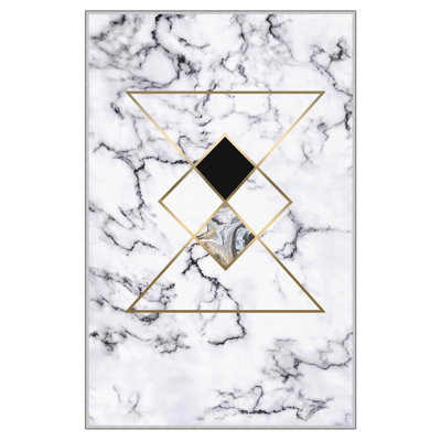 Tapis tissé de qualité supérieure (1,6 x 2,6 pieds), 100% polyester, d'une hauteur de poils de 0,3 po | Pois antibactérien antidérapant en PVC | Lavable à la machine, impression numérique 3D | Idéal pour le salon, la chambre à coucher et le vesti