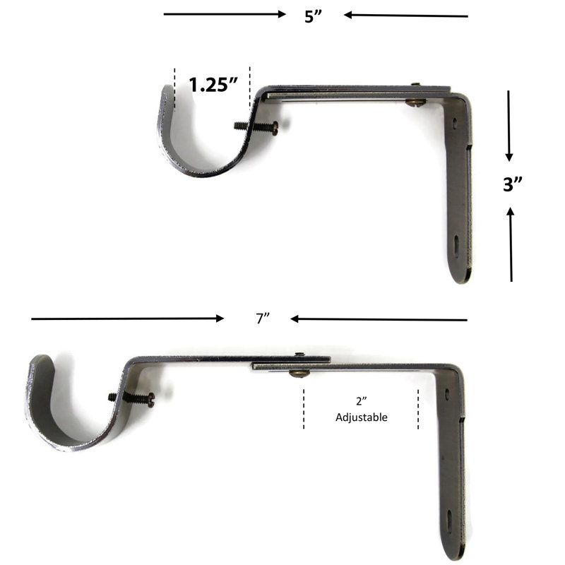 Perras Mounting Bracket, Antique Brass