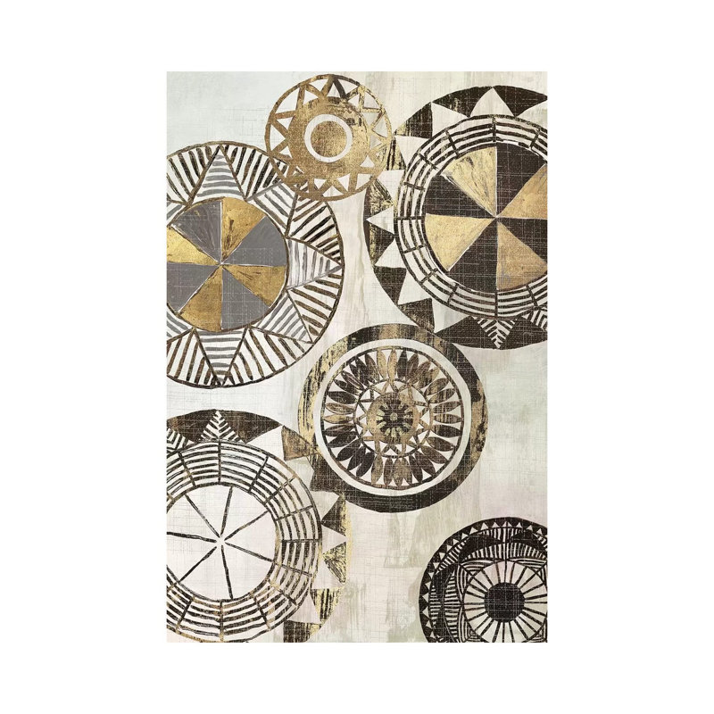 African Rings I 1 Piece Wrapped Canvas Wall Art, 30.48 cm H x 45.72 cm W