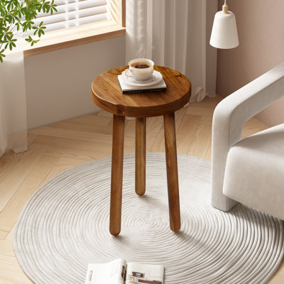 Round  Wood Plant Stand