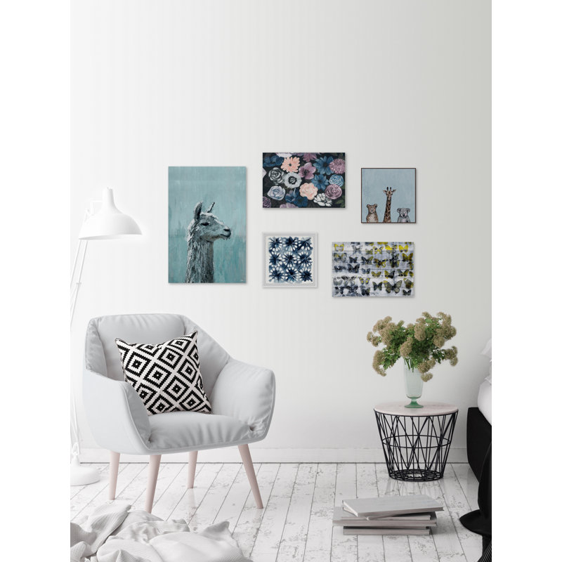 Alima «Cobalt Boho» Pentaptych