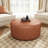 Dimetra Modern Velvet Upholstered Round Ottoman-1313439956