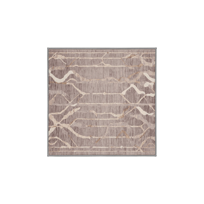 Tapis gris lavable à la machine, Rectangle 5 pi x 7 pi