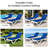 Kozyard Outdoor Chaise Lounge Chair, Full Flat Adjustable Patio Lounger with Aluminum Frame & Resin Legs, Textilene Fabric for Poolside, Backyard & Beach (Blue, W/ Table)-1456368317