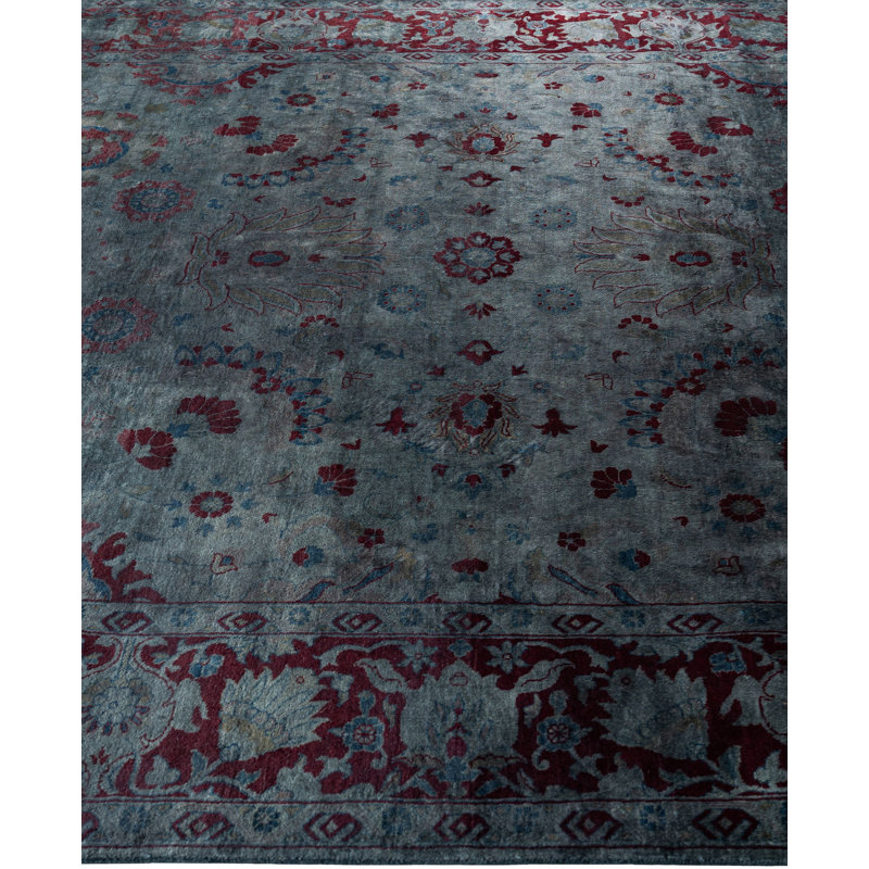 Overdyed One-of-a-Kind 6' 2" X 8' 10" Hand Knotted Area Rug