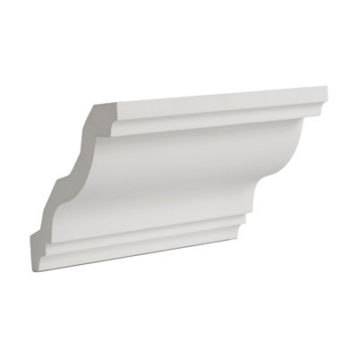 Moulure couronnée en polyuréthane uni H 3,88 po x l 6 po x P 9 po