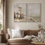 «Architecture historique, bord de mer, architecture classique et bord de mer, décor de nature sauvage», 2 pièces sur toile-98249638-98249639