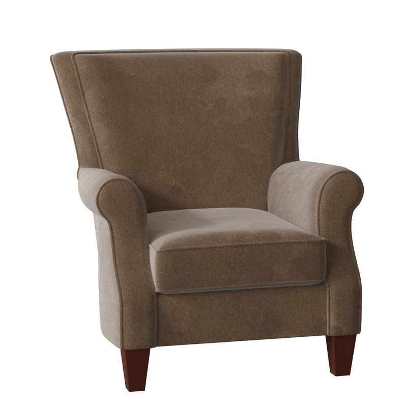 Fauteuil Geary, Velours performance brun tweed 8, Manhattan, Oui