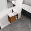 Meuble-lavabo mural avec lavabo en céramique