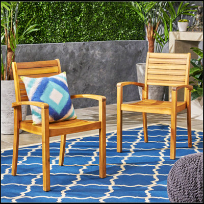Chaises de salle à manger d'extérieur grises durables avec conception ergonomique et rangement empilable, pour patio et jardin
