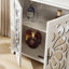 Buffets et buffets de rangement spacieux, armoire moderne en bois aggloméré pour la cuisine