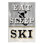 «Eat Sleep Ski», art mural sur bois par Livi Finn
