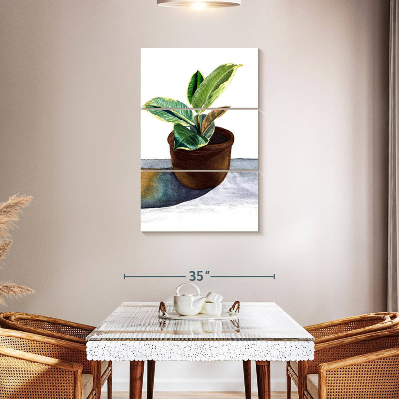 Harnek Plant In Ceramic Pot, 45" H x 28" W