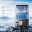 HOMCOM 36 Lb. Daily Production Cube Ice Freestanding Ice Maker
