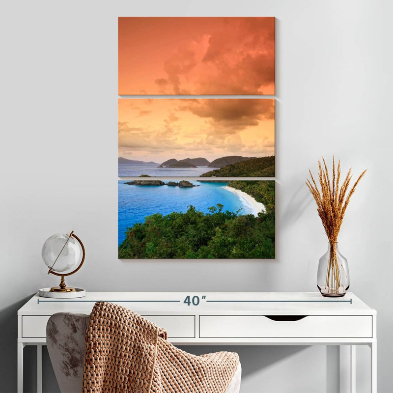 Gillard Trunk Bay Sunset, H 32 po x l 20 po
