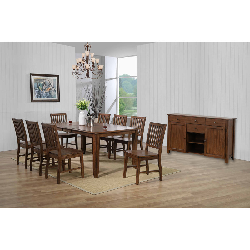 Huerfano Valley 8 - Person Extendable Four Leg Dining Set