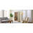 71.2'' Freestanding Glass Door Pantry, Farmhouse Style Display Cabinets, Curio Cabinet With Lattice Window For Hallways, Livingroom Kitchen & Office, White & Brown-2131290940