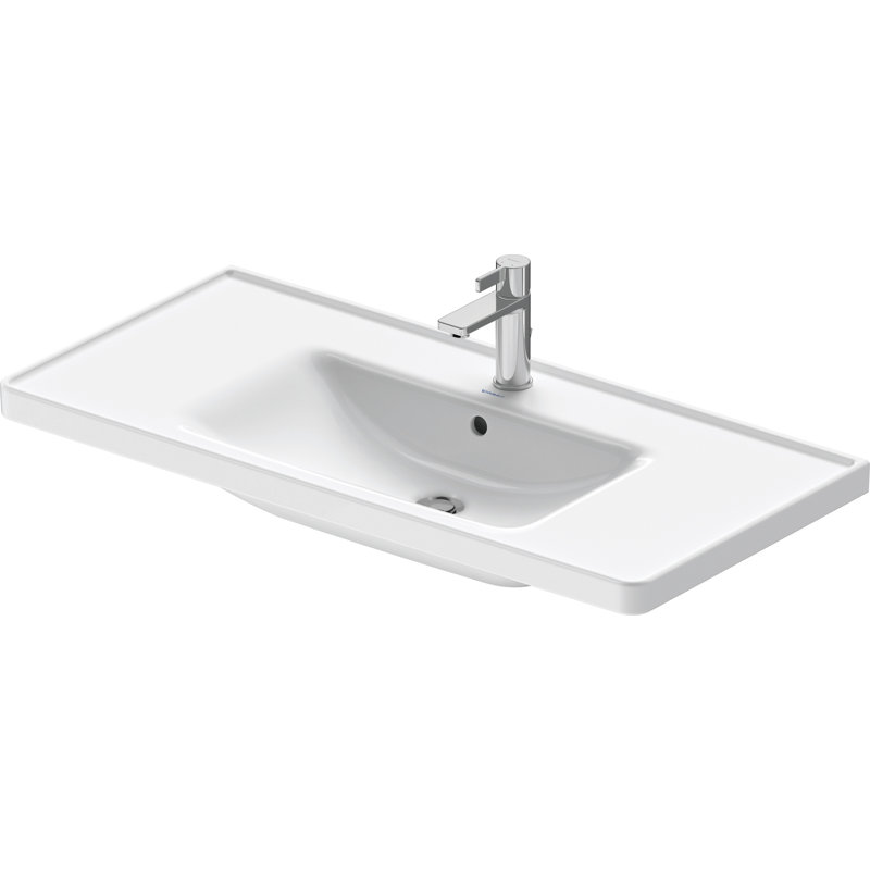 Évier en céramique D-Neo blanc ultrabrillant 39,63 po