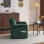 Fauteuil demi-tonneau pivotant 33 po, fauteuil rembourré avec poches latérales-1833713418