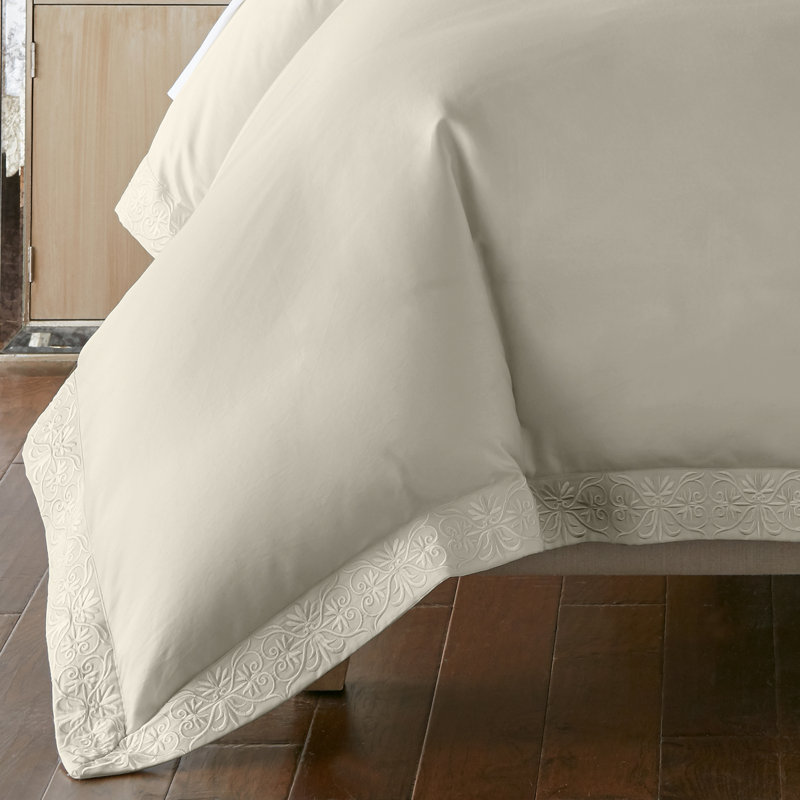 Ariane Duvet Cover Set, Queen, White