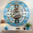 Wall Clock 36" Oversized for Living Room decor with Real Moving Gears England Collection-107103021