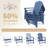 Zawadi HDPE Stacking Adirondack Chair-1256670096-1212229804