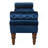 Velvet Long bed Bench for Bedroom,Upholstered Window Bench with Tufted Button,Entryway Bench,Bolster Bench for Living Room-Navy
