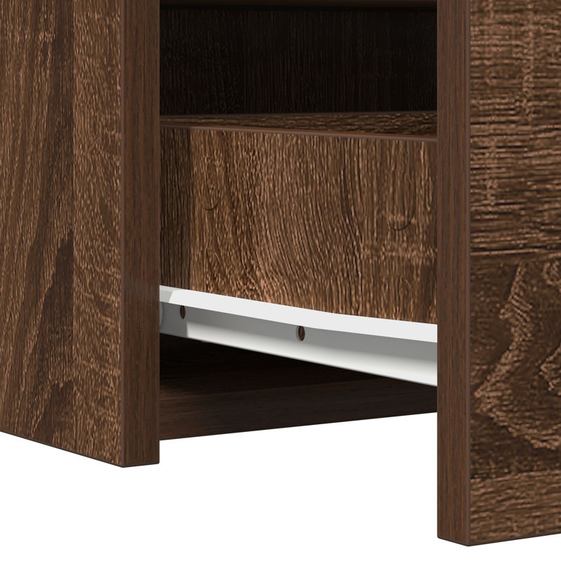 Particle Board 60 X 40 X 70 Cm Dressing Table, Brown Oak