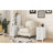 End Table with 3 Drawers, Corner Table with 2 Open Shelves, Tall Side Table for Bedroom and Corner