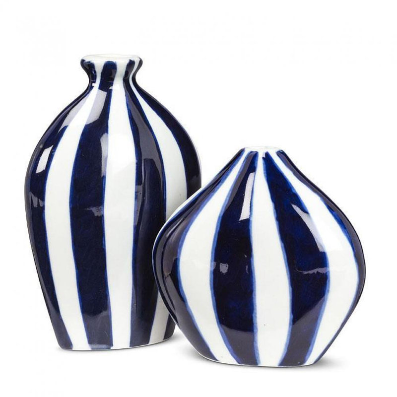 Helgrid Porcelain Table Vase, 5.50" H x 3.50" W x 1.50" D