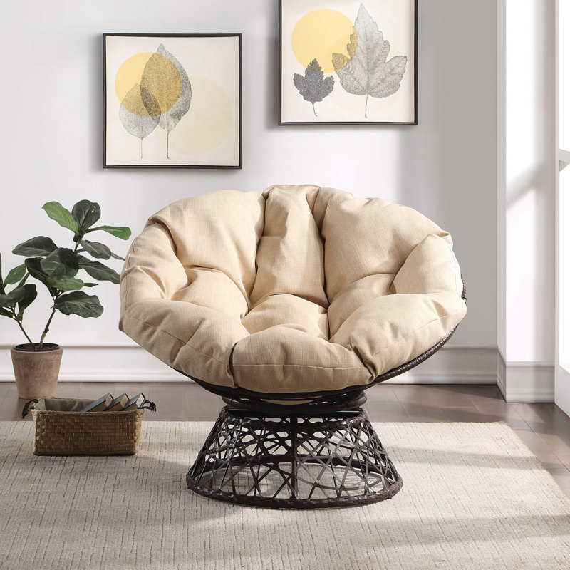 Chaise avec mobilier pivotant à 360 degrés, Beige, Noir, noir, noir, noir
