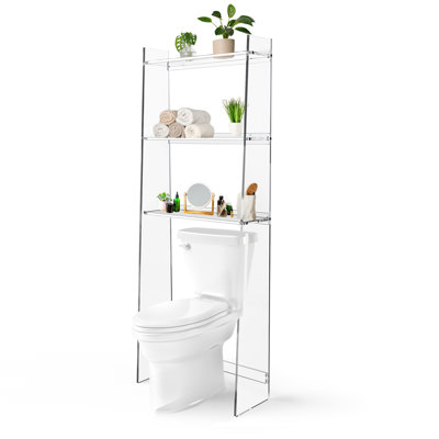 Rangement au-dessus de la toilette incliné