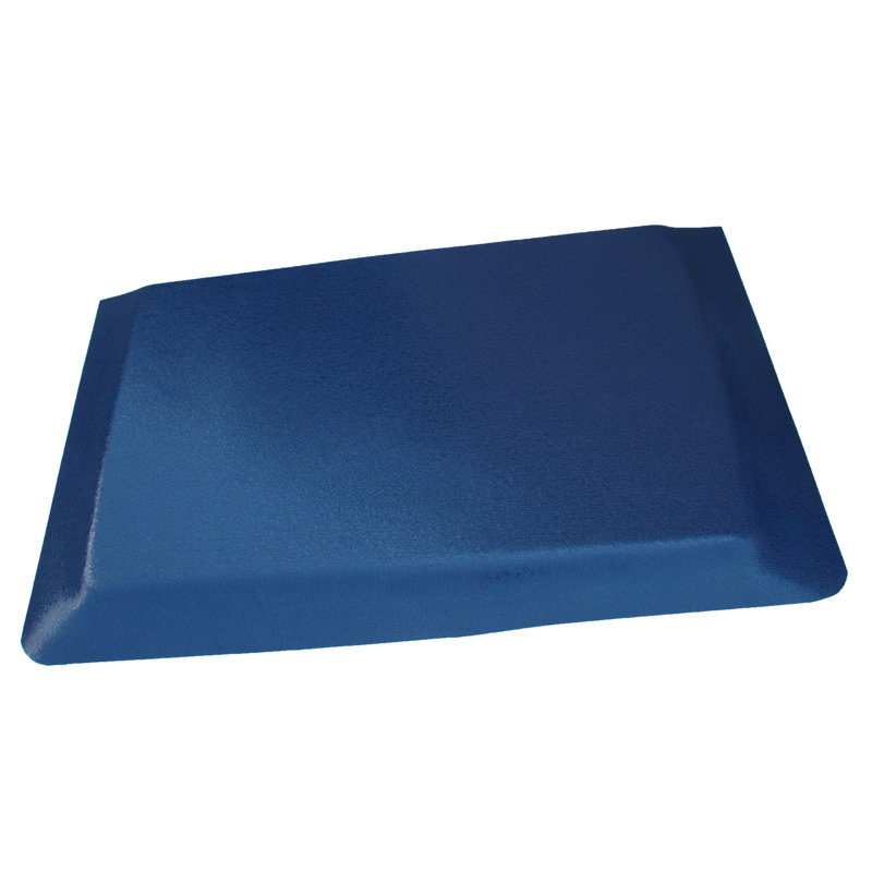 Bernhardt Solid Color Water Resistant Anti-Fatigue Non-Skid Kitchen Mat, 2' x 8', Glossy Red