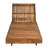 Outdoor Chaise Lounge Chair With 6-Position Adjustable Backrest,Acacia Solid Wood,Teak Color (Only Lougne Frame, Not Include Cushion)-866971048