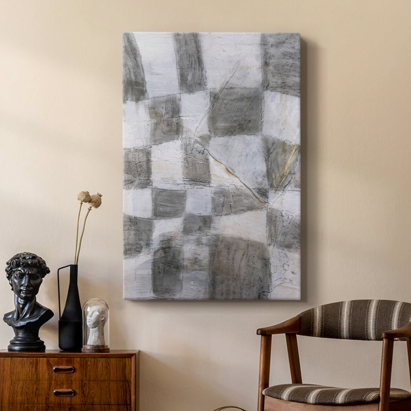 Rustic Textile II -Custom Wrapped Gallery Cavas, 18" H x 12" W