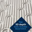 Panneau mural en PVC souple 19,7 "x 40,6" en PVC souple blanc (paquet de 10)-124571498