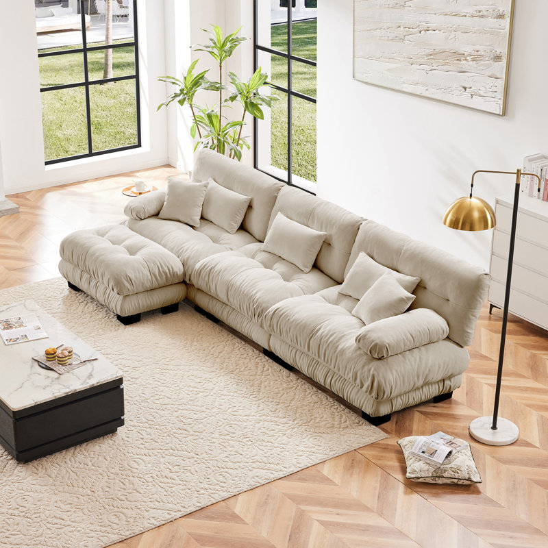 Chenille Modular Sectional Sofa