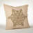 Celestial Snowflake Design Embroidered Down Reversible Throw Pillow-17695000