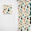 Green Nostalgic Polka Dot Harmony - Rideau abstrait - Rideau abstrait obscurcissant - 1 panneau-107596770