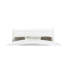 Striking White Twin Bed - Fabriqué en pin massif pour une chambre à coucher unique