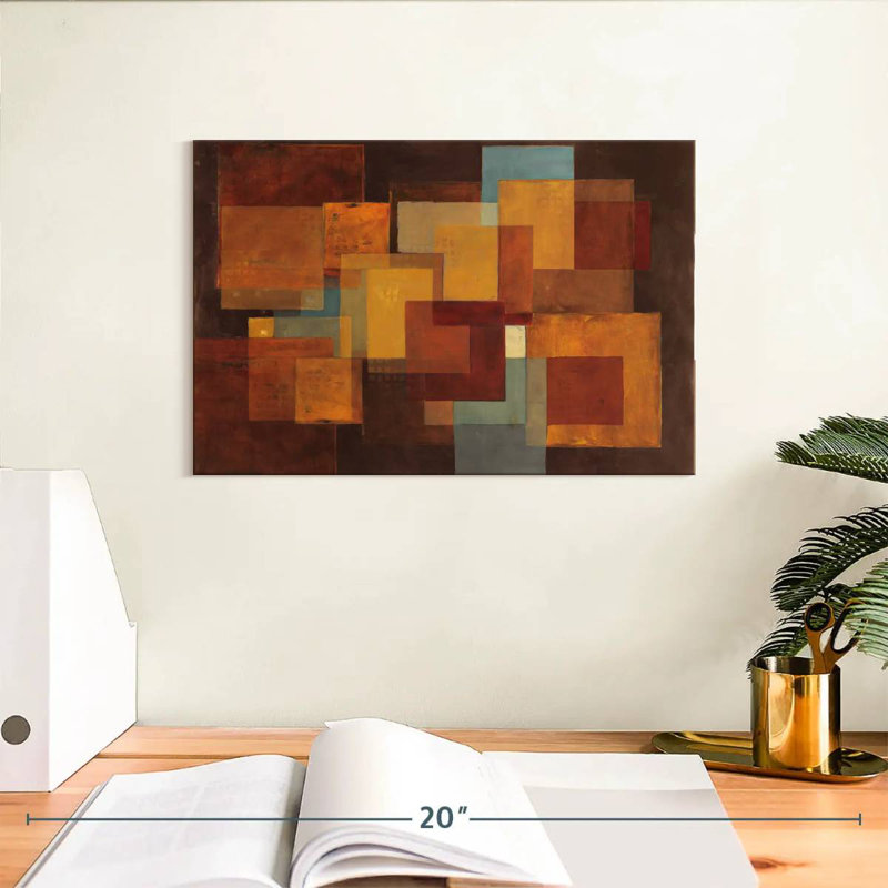 Avery Abstract Squares, 8'' H x 12'' W