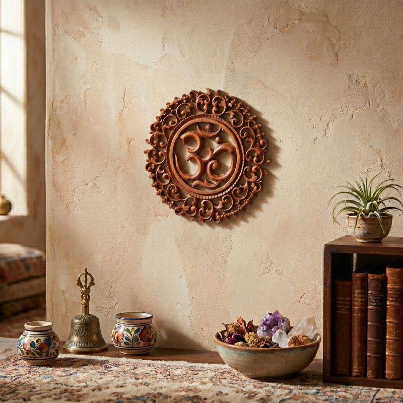 Handmade Traditional Religious & Spiritual Wall Decor on Solid Wood