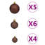 Artificial Christmas Tree with LEDs&Ball Set-2096682882