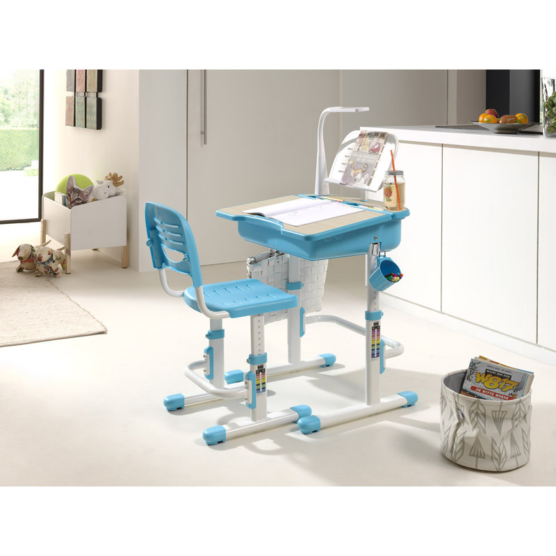 Comfortline 70.5cm Writing Desk Chair Set, Blue
