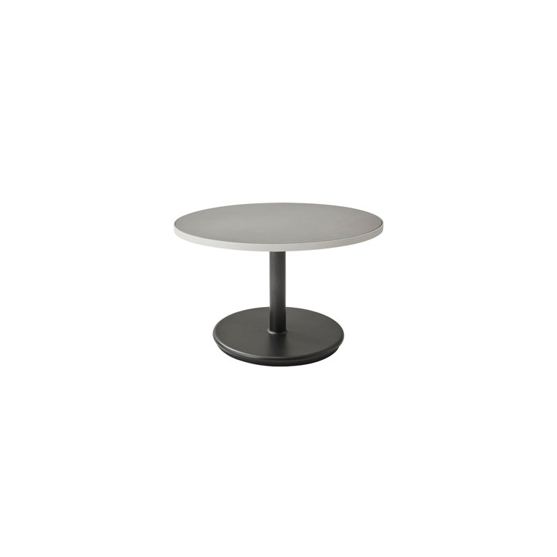 Go Outdoor Round, 15.8" H x 27.6" W x 27.6" D, Dark Gray, Black