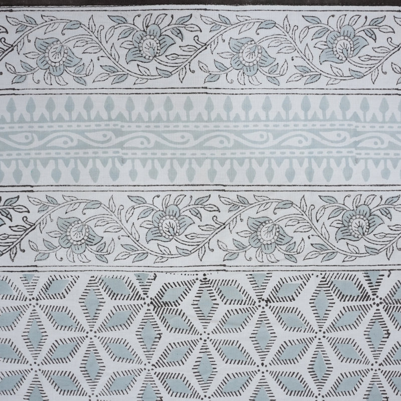 Couverture de table à imprimé géométrique - gris et blanc élégant, Shatkon, gris, L 60 po x L 60 po