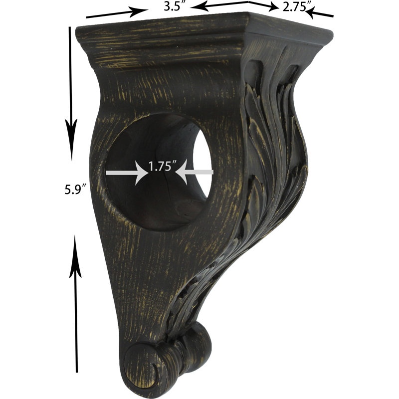 Applique de rideaux rideaux Lefebre, Bronze