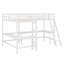 Lit mezzanine en bois avec échelle en L et 2 bureaux intégrés en L-997362333
