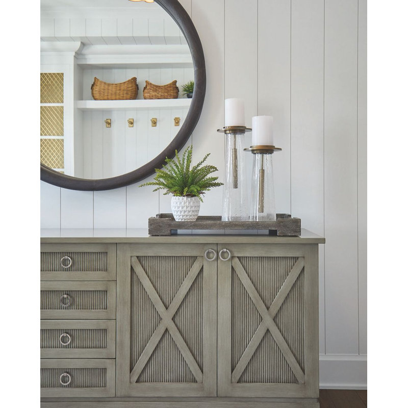 Lesley Round Solid Wood Mirror