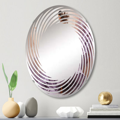 Ballet Dance In Lilac II - Miroir mural en spirale - MIR110573-Ovale